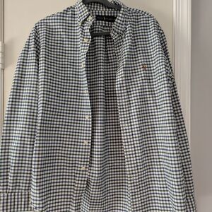 Ralph Lauren Men's Plaid Shirt in Blue and Green